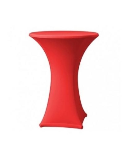 COCKTAILTABLE COVER SAMBA RED INCL. TOPCOVER