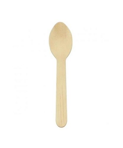 CUTLERY SPOON WOOD 100/PACK