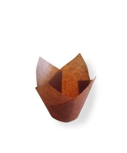 MUFFIN CUP-TULIP BROWN 200/PACK - 5PACK/CS