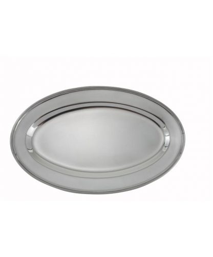 OVAL PLATTER STAINLESS STEEL 22''