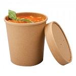 PAPER FOOD/SOUP CONTAINER 12oz KRAFT 25EA/PACK