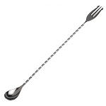 BAR SPOON TRIDENT BLACK 30CM