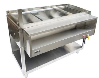 HOT FOOD TABLE, 3 PANS