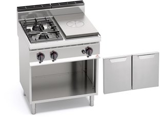 GAS RANGE 32"- 2 BURNER W/ HOT PLATE+CABINET (80CM) - TBD