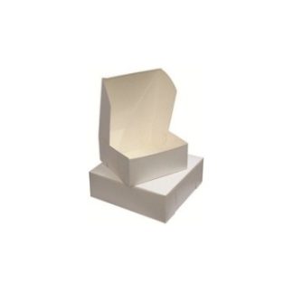 CAKE BOX 12X12X4 WHITE - BUNDLE OF 100 EACH