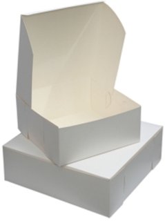 CAKE BOX 14X14X6 WHITE - BUNDLE OF 50 EACH