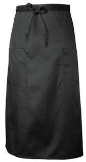 TWO POCKET BISTRO APRON BLACK - EACH