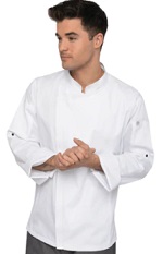 HARTFORD CHEF COAT LONG SLEEVE WHITE - SIZE 2XLARGE