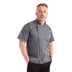 SPRINGFIELD CHEF COAT SHORT SLEEVE GREY - SIZE SMALL