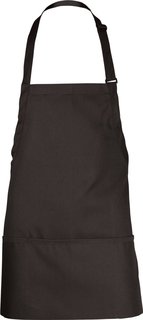 THREE POCKET APRON BLACK - EACH