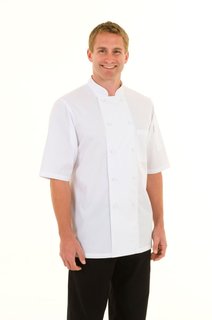MONTREAL CHEF COAT SHORTSLEEVE WHITE - SIZE SMALL