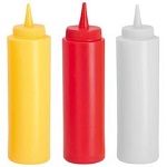 SQUEEZE BOTTLE 8oz YELLOW - EACH