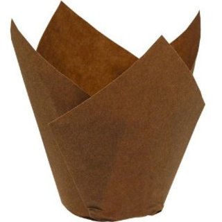 BROWN TULIP BAKING CUP - CASE OF 2000 EACH