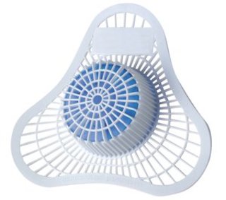 URINAL SCREEN W/BLOCK BLUE - CASE OF 12 EACH