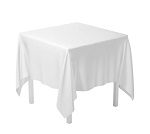 TABLE CLOTH 62X62 WHITE TBD - DOZEN