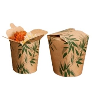 FEEL GREEN ROUND CONTAINER 16oz - CASE OF 12 PACK