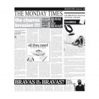 BURGER WRAPPING PAPER 'TIMES' - CASE OF 4 PACK