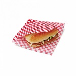 DOUBLE OPEN SANDWICH BAG RED - PACK OF 500 EACH