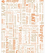 BURGER WRAPPING PAPER ORANGE - CASE OF 4 PACK