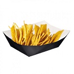 FOOD TRAY PAPER BLACK 240GR - CASE OF 9 PACK