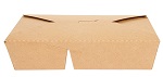 KRAFT FOLDING BOX 2-COMPARTMENT TBD - CASE OF 4 PACK