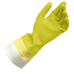 LATEX GLOVES LARGE 12" YELLOW - ONE PAIR