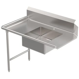 DISH TABLE SOILED 30"x60", LEFT MOUNT