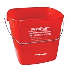 SANITIZING PAIL 3-QTS RED