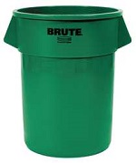 GARBAGE BIN 55 GAL GREEN