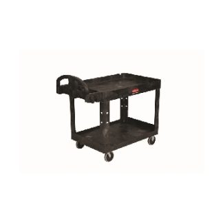 UTILITY CART TWO SHELVES BLACK
