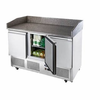 PREPARATION COOLER 1.4M GRANITE TOP, 3 DOOR SS - 110V (9.5CFT)