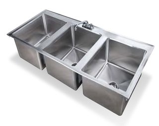 DROP IN SINK BOWL, 3COMP