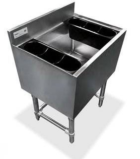 ICE BIN STAINLESS STEEL 18X30