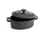 CAST IRON OVAL CASSEROLE 8oz