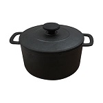 CAST IRON ROUND CASSEROLE 18oz