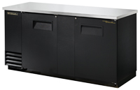 BACK BAR COOLER 69", 2 DOOR SOLID - 115V (24.4CFT)