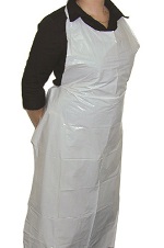 APRON DISPOSABLE WHITE 28X46" - CASE OF 10 BOX
