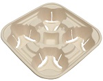 FIBER 4-CUP CARRIER - CASE OF 12 PACK