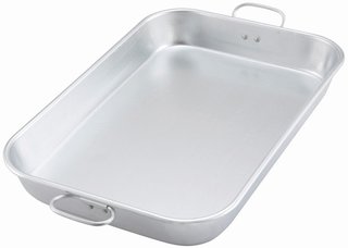 BAKE PAN ALUMINUM WITH HANDLES