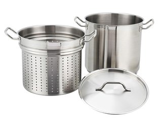 STEAMER/PASTA COOKER 12QT S/S