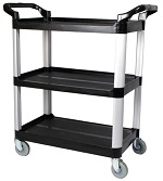 UTILITY CART 3 SHELVES BLK TBD