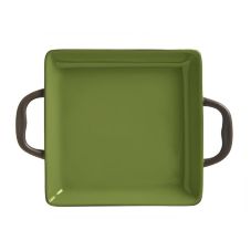 SQUARE DISH OLIVE 21oz