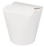 ROUND CONTAINER 32oz WHITE - CASE OF 9 PACK