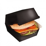 BURGER BOX JUMBO BLACK - CASE OF 10 PACK