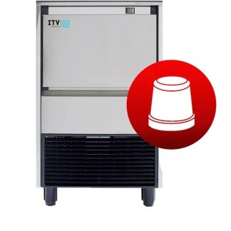 ICE MACHINE W/BIN, GOURMET CUBE - 115V (121LBS/55KG)