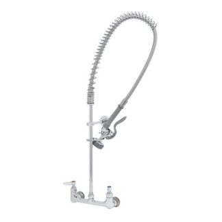 PRE-RINSE, 8" WALL MOUNT FAUCET - COMPRESSION CARTRIDGES