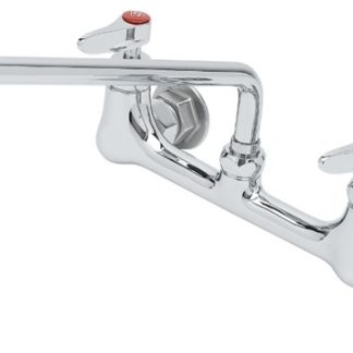 8" WALL MOUNT FAUCET - 12" SWIVEL SPOUT, CERAMA CARTRIDGES TBD