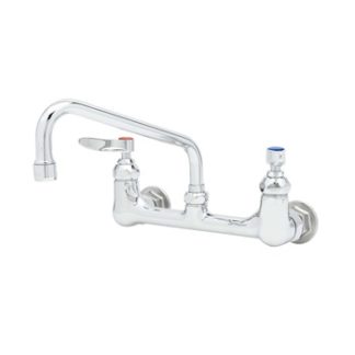 8" WALL MOUNT FAUCET - 8 " SWIVEL SPOUT, COMPRESSION CARTRIDGES