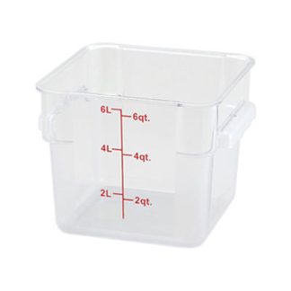 CONTAINER 6QT SQUARE CLR TBD
