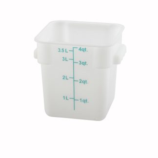CONTAINER SQ. WHITE 4QT TBD